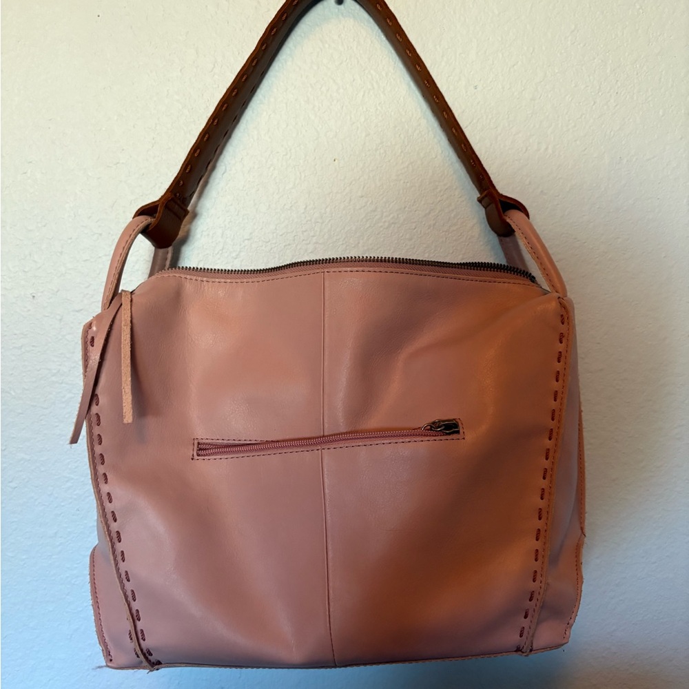 The Sak Elegant Pink Leather Shoulder Bag - Picture 2 of 4